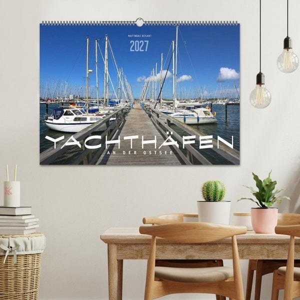 Produktbild: YACHTH&Auml;FEN AN DER OSTSEE (Wandkalender 2027 DIN A2 quer), CALVENDO Monatskalender