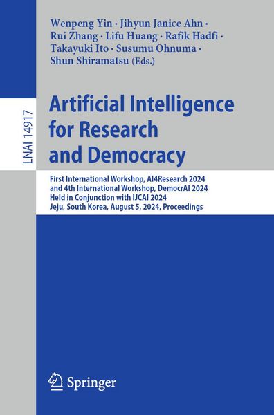 Produktbild: Artificial Intelligence for Research and Democracy