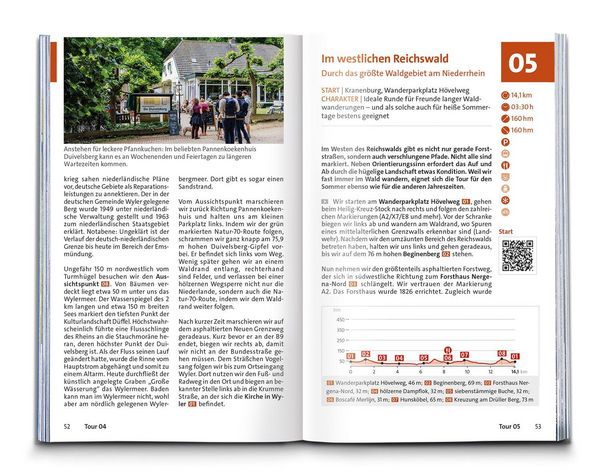 Produktbild: KOMPASS Wanderf&uuml;hrer Niederrhein, zwischen Rhein und Maas, 55 Touren mit Extra-Tourenkarte
