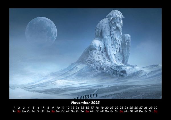 Produktbild: Mit Fantasy durch's Jahr 2025 Fotokalender DIN A3