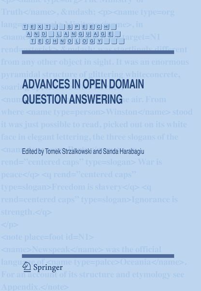 Produktbild: Advances in Open Domain Question Answering