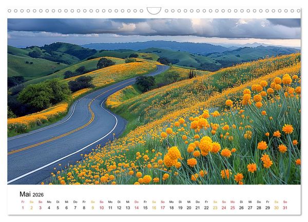 Produktbild: Stra&szlig;en und Wege (Wandkalender 2026 DIN A3 quer), CALVENDO Monatskalender