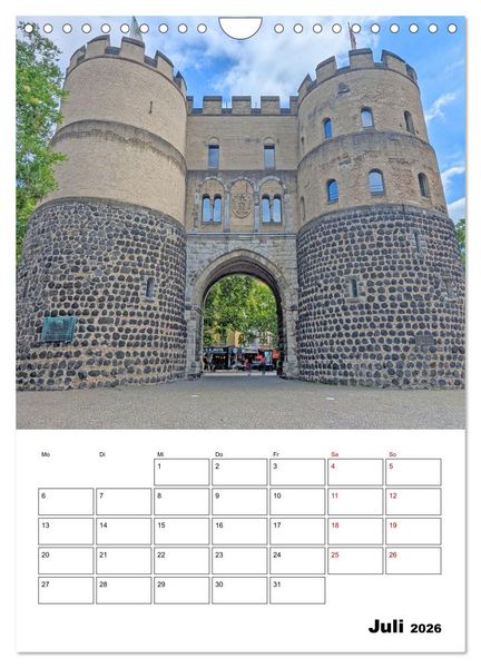 Produktbild: K&ouml;ln und D&uuml;sseldorf - Stadtmomente am Rhein (Wandkalender 2026 DIN A4 hoch), CALVENDO Monatskalender