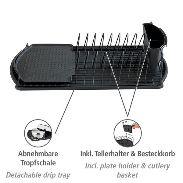 Produktbild: Geschirrabtropfer Mod. Basic Schwarz, f&uuml;r die Sp&uuml;le