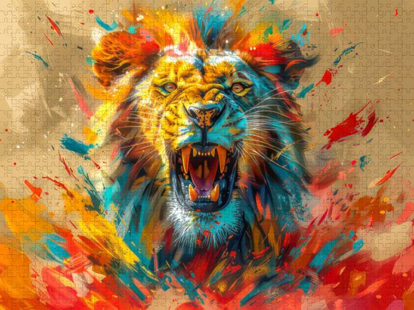 Produktbild: CALVENDO Puzzle Tiere in Pop-Art-Kleidern | 2000 Teile Lege-Gr&ouml;&szlig;e 90x67cm Foto-Puzzle f&uuml;r gl&uuml;ckliche Stunden