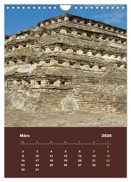 Produktbild: Klassisches Mexiko (Wandkalender 2026 DIN A4 hoch), CALVENDO Monatskalender