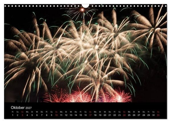 Produktbild: Feuerwerk (Wandkalender 2027 DIN A3 quer), CALVENDO Monatskalender