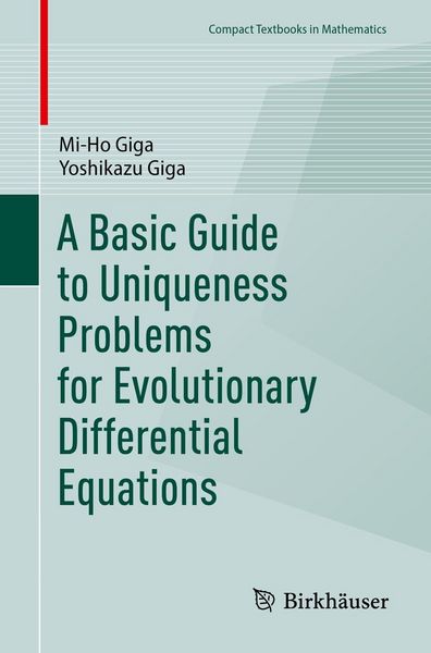 Produktbild: A Basic Guide to Uniqueness Problems for Evolutionary Differential Equations