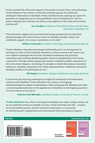 Produktbild: Critical Theory and Disability