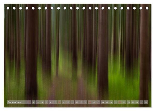 Produktbild: Atelier Wald - gemalt mit Licht (Tischkalender 2026 DIN A5 quer), CALVENDO Monatskalender