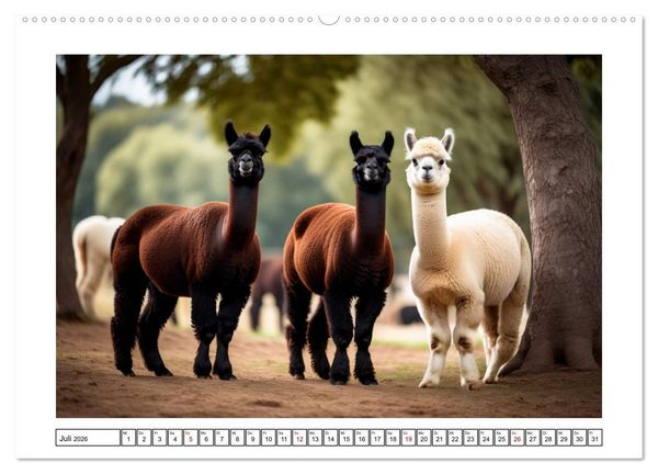 Produktbild: Haustiere - Black and White (Wandkalender 2026 DIN A2 quer), CALVENDO Monatskalender