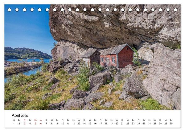 Produktbild: Norwegen - Magie aus Licht und Landschaft (Tischkalender 2026 DIN A5 quer), CALVENDO Monatskalender