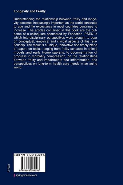 Produktbild: Longevity and Frailty
