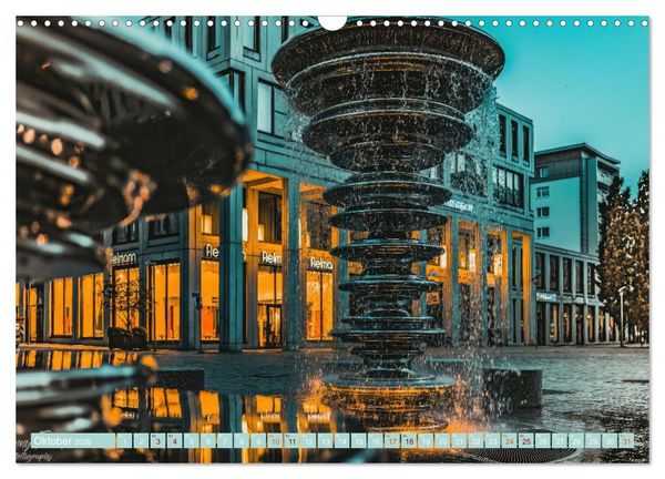 Produktbild: Chemnitz zur blauen Stunde (Wandkalender 2026 DIN A3 quer), CALVENDO Monatskalender