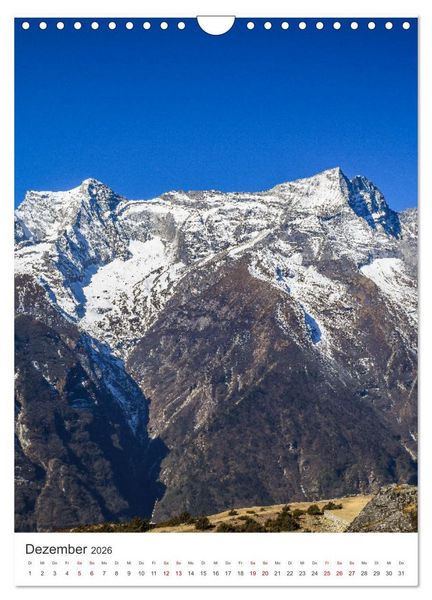 Produktbild: Nepal- K&ouml;nigreich der G&ouml;tter (Wandkalender 2026 DIN A4 hoch), CALVENDO Monatskalender