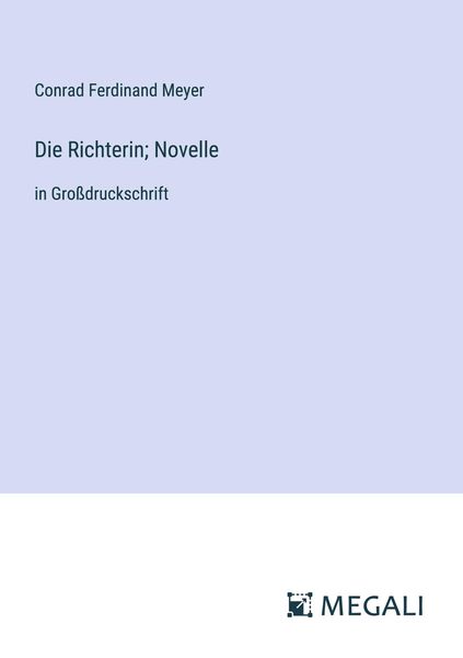 Produktbild: Die Richterin; Novelle