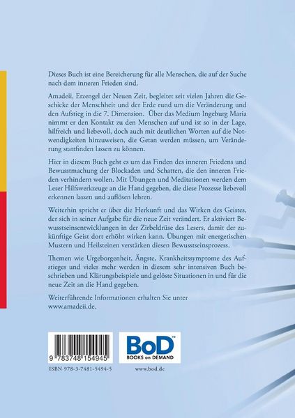 Produktbild: Amadeii - Bewusstseinsprozesse zum inneren Frieden