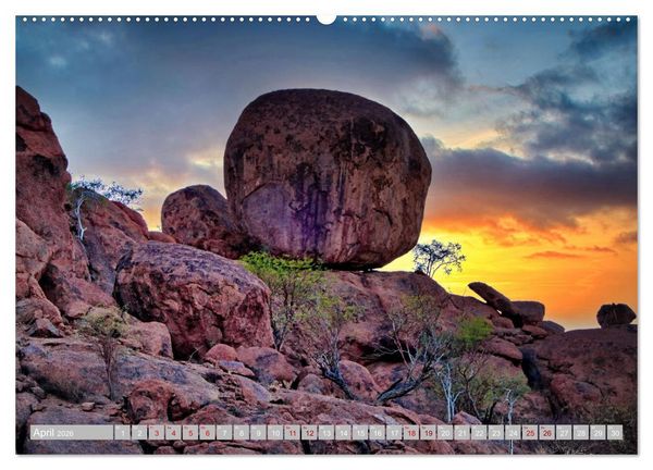 Produktbild: Namibia &ndash; Faszination Damaraland und Spitzkoppe (hochwertiger Premium Wandkalender 2026 DIN A2 quer), Kunstdruck in Hochglanz