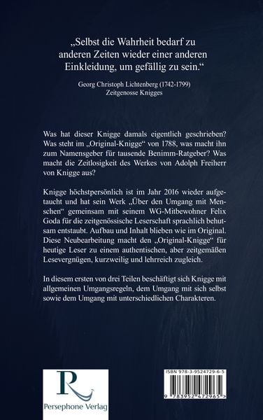Produktbild: Der Original-Knigge in modernem Deutsch
