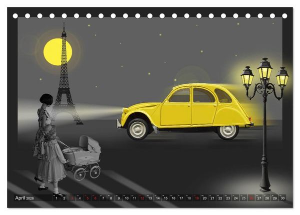 Produktbild: Oldtimer auf Reisen (Tischkalender 2026 DIN A5 quer), CALVENDO Monatskalender