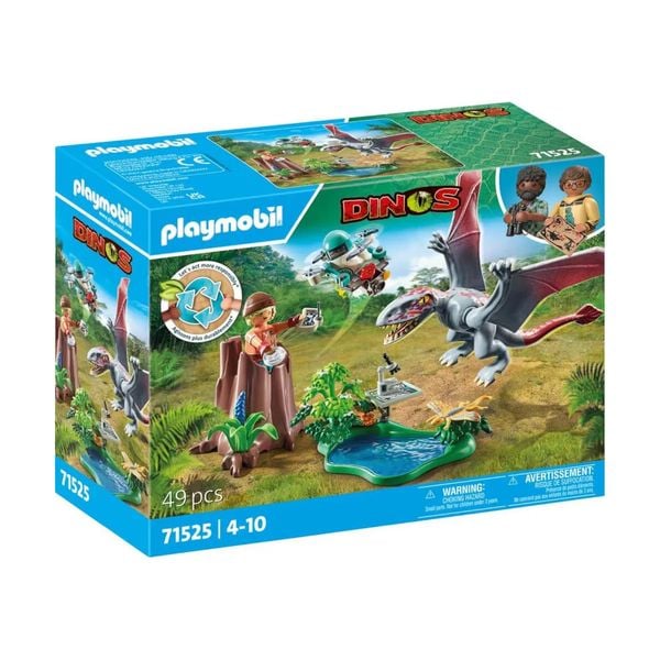 PLAYMOBIL 71525 - Dinos - Beobachtungsstation für Dimorphodon