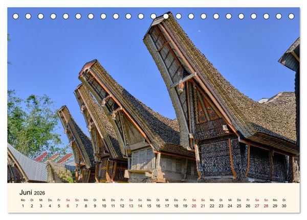Produktbild: Sulawesi Im Reich der Torajas (Tischkalender 2026 DIN A5 quer), CALVENDO Monatskalender