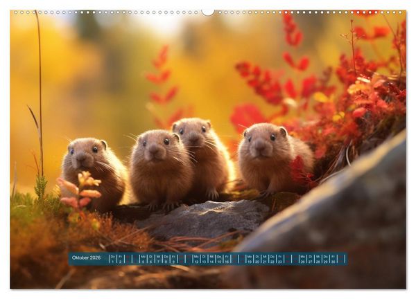 Produktbild: Nach Art der Lemminge (Wandkalender 2026 DIN A2 quer), CALVENDO Monatskalender