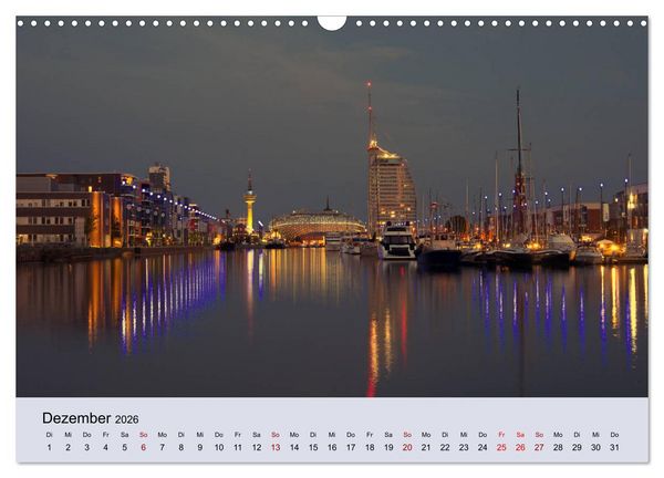 Produktbild: Bremerhaven. Die Seestadt an der Nordseek&uuml;ste (Wandkalender 2026 DIN A3 quer), CALVENDO Monatskalender