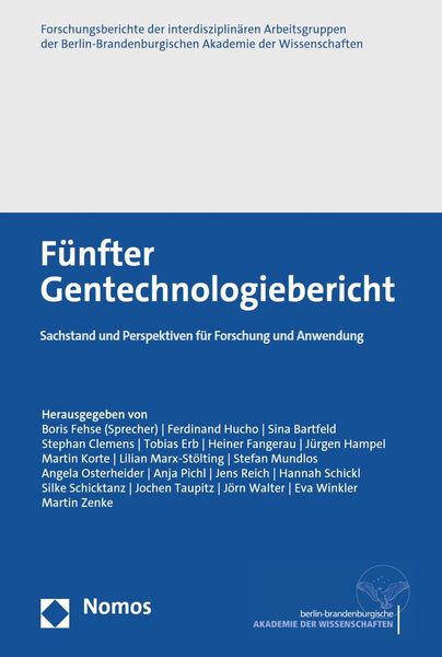 Produktbild: F&uuml;nfter Gentechnologiebericht