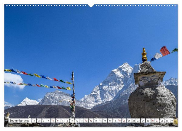 Produktbild: Nepal- Trekking durchs Hochgebirge (hochwertiger Premium Wandkalender 2026 DIN A2 quer), Kunstdruck in Hochglanz