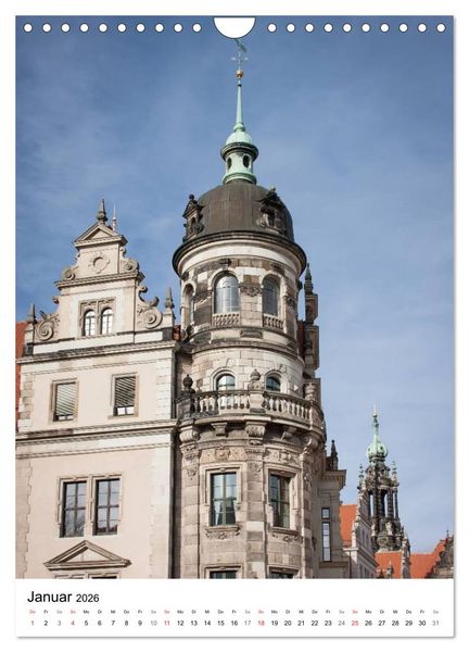 Produktbild: Dresden - Beeindruckende Architektur (Wandkalender 2026 DIN A4 hoch), CALVENDO Monatskalender