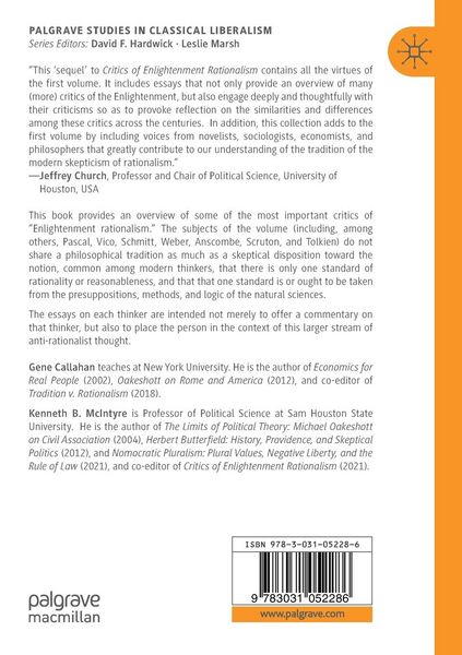 Produktbild: Critics of Enlightenment Rationalism Revisited