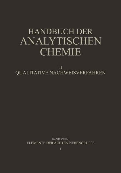 Produktbild: Elemente der Achten Nebengruppe