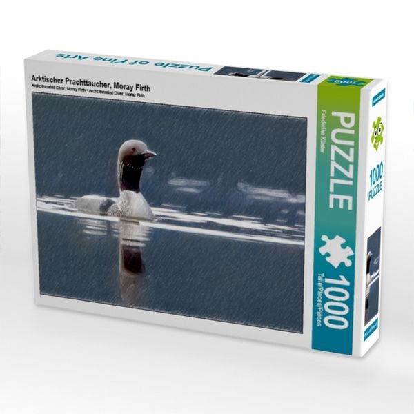Produktbild: CALVENDO Puzzle Arktischer Prachttaucher, Moray Firth | 1000 Teile Lege-Gr&ouml;&szlig;e 64x48cm Foto-Puzzle f&uuml;r gl&uuml;ckliche Stunden