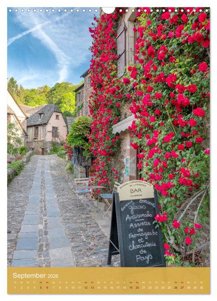 Produktbild: Conques - Via Podiensis (Wandkalender 2026 DIN A3 hoch), CALVENDO Monatskalender