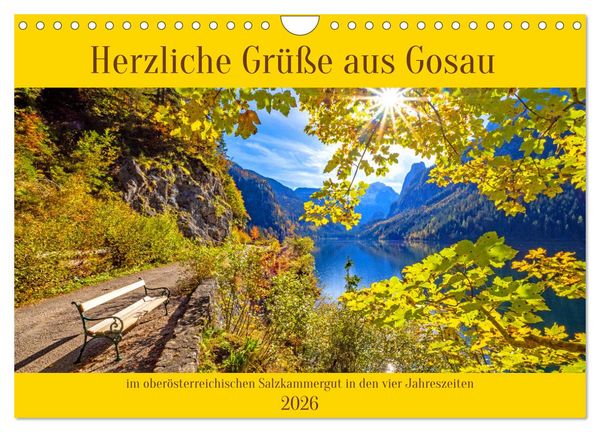 Produktbild: Herzliche Gr&uuml;&szlig;e aus Gosau (Wandkalender 2026 DIN A4 quer), CALVENDO Monatskalender