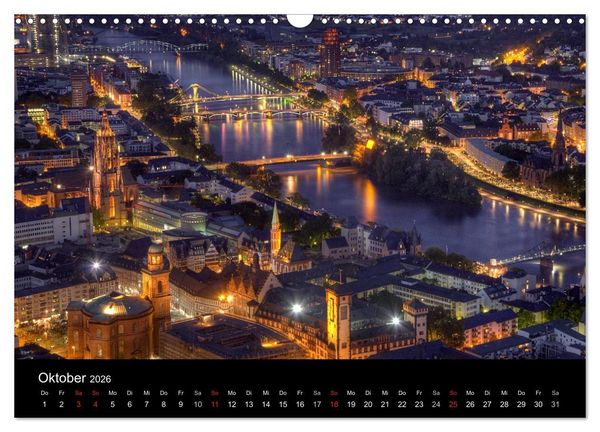 Produktbild: Europ&auml;ische St&auml;dte bei Nacht (Wandkalender 2026 DIN A3 quer), CALVENDO Monatskalender