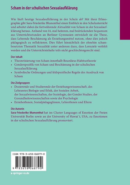 Produktbild: Scham in der schulischen Sexualaufkl&auml;rung