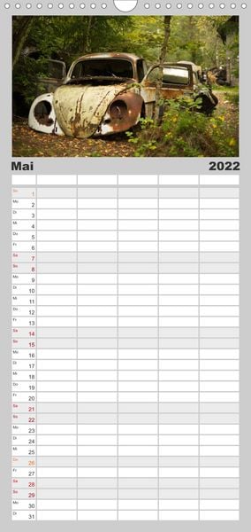 Produktbild: Familienplaner Rostende Legenden (Wandkalender 2022 , 21 cm x 45 cm, hoch)
