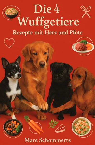 Produktbild: Die 4 Wuffgetiere - Rezepte mit Herz und Pfote