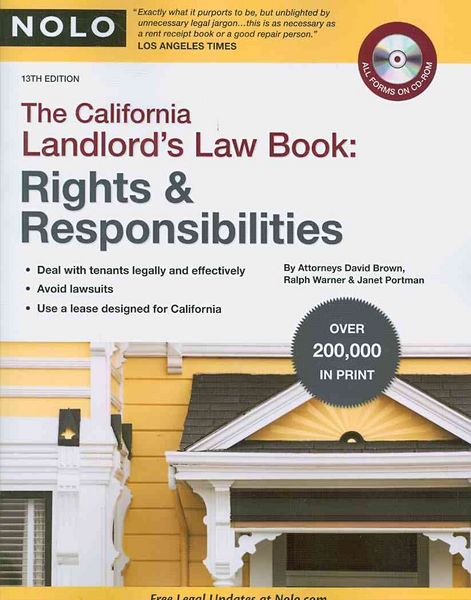 Produktbild: California Landlord's Law Book: Rights & Responsibilities "With CD"