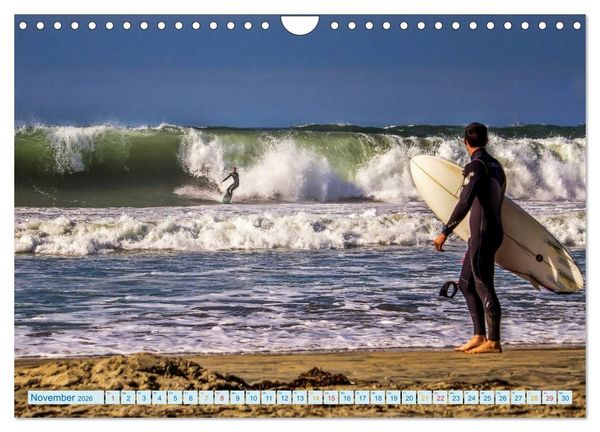 Produktbild: Surfen - Wasser, Wind und coole Typen (Wandkalender 2026 DIN A4 quer), CALVENDO Monatskalender
