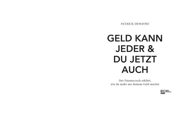 Produktbild: Geld kann jeder & du jetzt auch