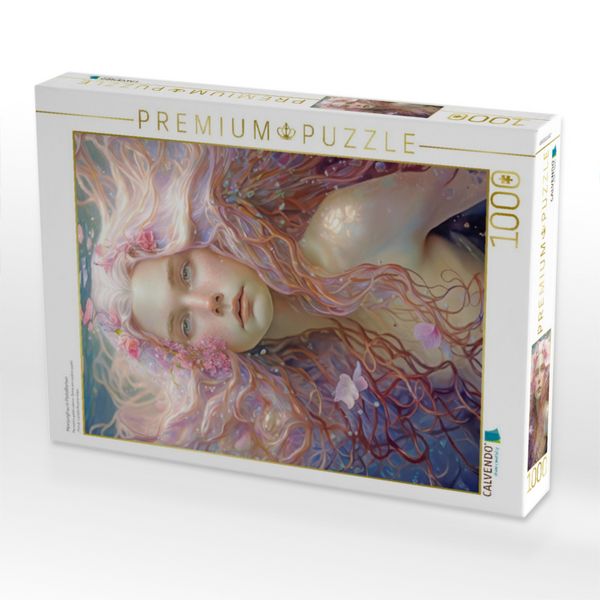 Produktbild: CALVENDO Puzzle Meerjungfrau in Pastellfarben | 1000 Teile Lege-Gr&ouml;&szlig;e 64x48cm Foto-Puzzle f&uuml;r gl&uuml;ckliche Stunden