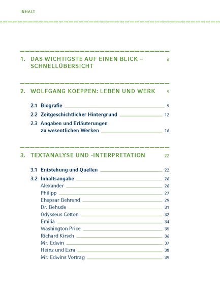 Wolfgang Koeppen Tauben Im Gras Tauben im Gras von Wolfgang Koeppen. - Geschichte Schulbuch - 978-3