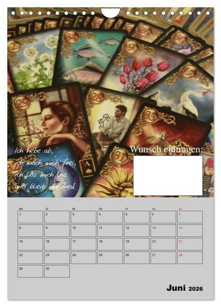 Produktbild: Wunsch- und Zauberkalender (Wandkalender 2026 DIN A4 hoch), CALVENDO Monatskalender
