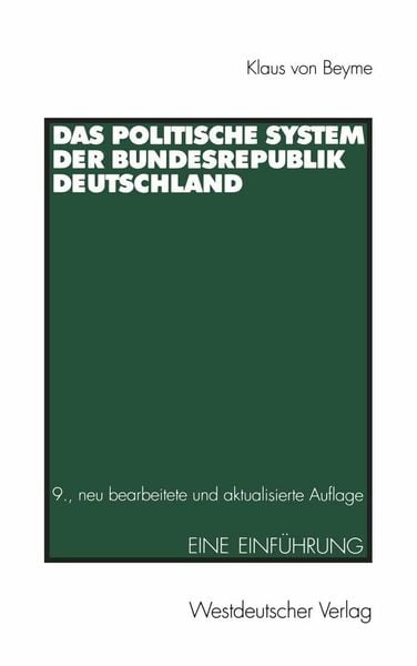 Produktbild: Das Politische System der Bundesrepublik Deutschland