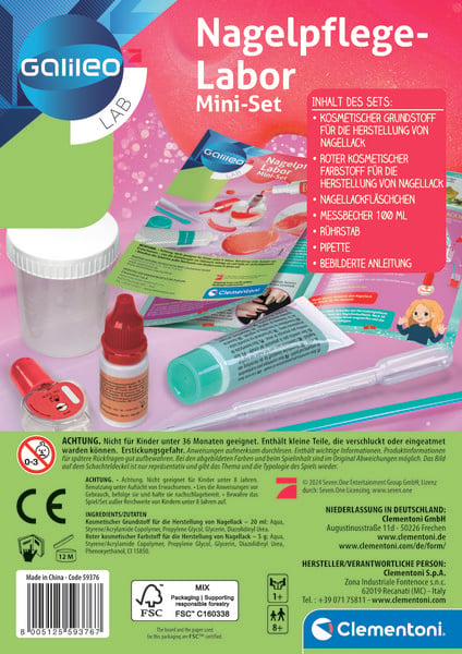 Produktbild: Experimentierkasten Galileo Nagelpflege-Labor Mini-Set