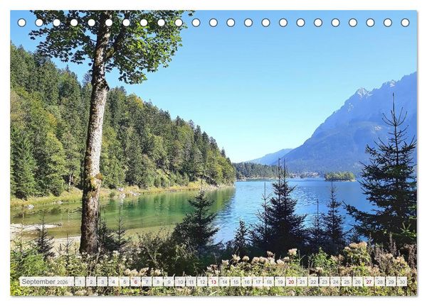 Produktbild: Mein Eibsee - Die Perle unterhalb der Zugspitze im Jahresverlauf (Tischkalender 2026 DIN A5 quer), CALVENDO Monatskalender