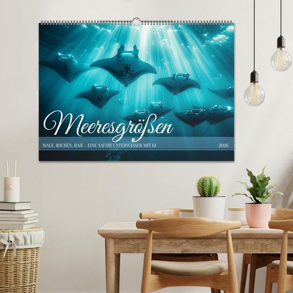 Produktbild: Meeresgr&ouml;&szlig;en (Wandkalender 2026 DIN A2 quer), CALVENDO Monatskalender